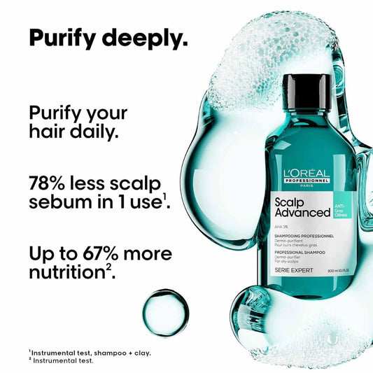 L'Oréal Scalp Advanced Anti Gras Oilines Shampoo 300ml